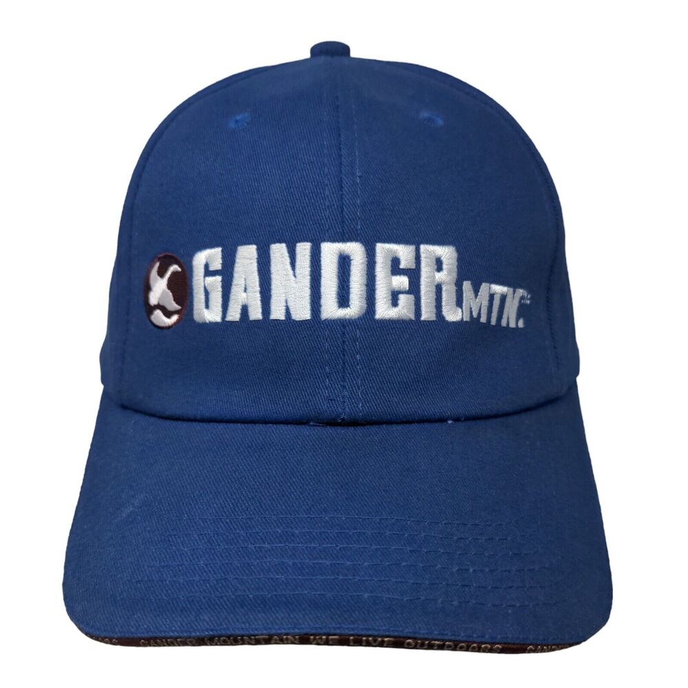 Gander Mtn We Live Outdoors Slideback Hat Blue One Size Adjustable Embroidered